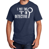 Private Detective Investigator Funny Distressed Typography T Shirt Basic T-shirt | Artistshot