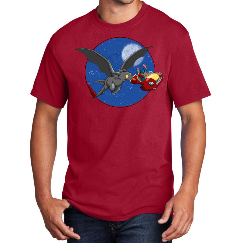 Flying Car And Black Dragon Basic T-shirt | Artistshot