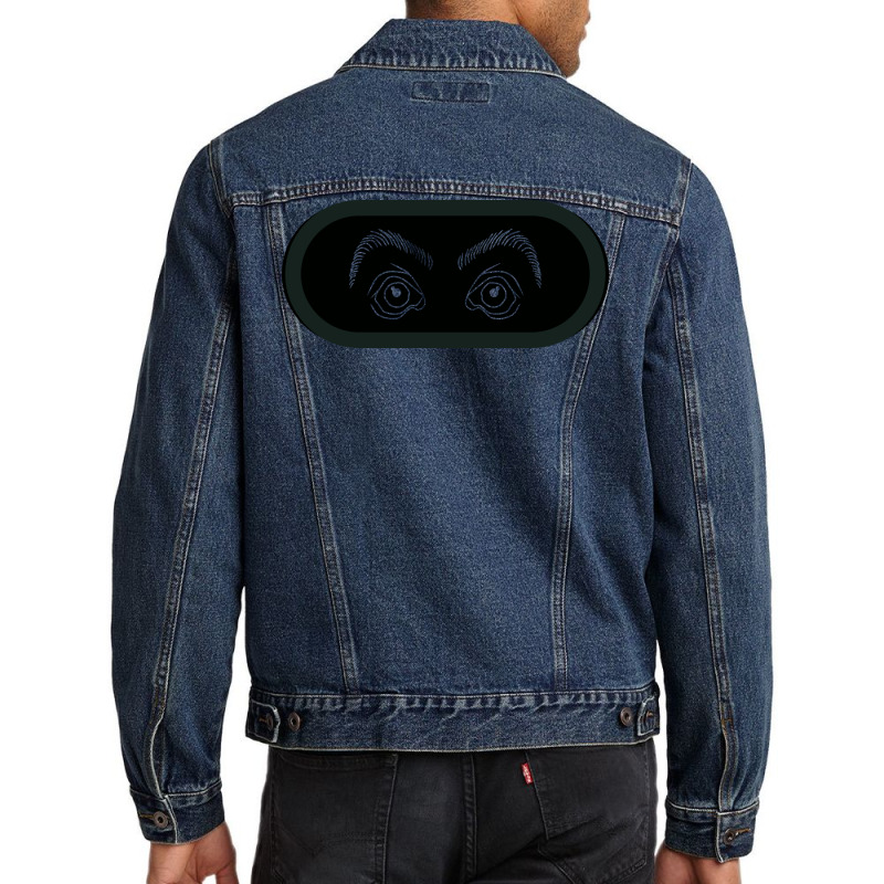 A Pair Of Eyes Peering Beyond The Dungeon Men Denim Jacket | Artistshot