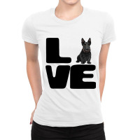 Love My Scottish Terrier Dog Lover Gift Ladies Fitted T-shirt | Artistshot