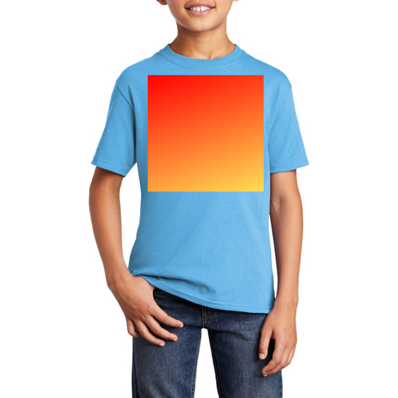 Yellow Orange Glitter Gradient Background Basic Youth T-shirt by American choice | Artistshot