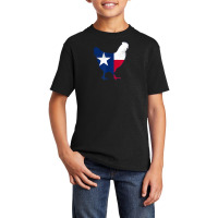 Fowl Threads  Texas Flag Chicken  Vintage Style Tee Basic Youth T-shirt | Artistshot