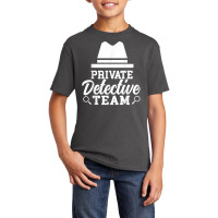 Private Detective Team Investigation Investigator Spy T Shirt Basic Youth T-shirt | Artistshot