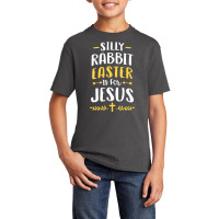 Womens Silly Rabbit Easter Is For Jesus  Easter Christian Gift Vneck Basic Youth T-shirt | Artistshot