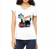 Its The Most Wonderful Time Of The Year Black Cat  Women's V-neck T-shirt | Artistshot