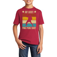 My Lucky Ping Pong Shirt. Funny Table Tennis Player T Shirt Basic Youth T-shirt | Artistshot