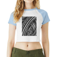 Polynesian Tribal Tongan Samoan Islander Design T Shirt Raglan Crop Top | Artistshot