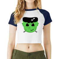 Retro Vintage  Scare Film Movie Character Mens Funny Raglan Crop Top | Artistshot