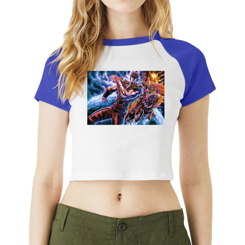 Vintage  Hokuto No Ken My Favorite People Raglan Crop Top by ArtistValerie | Artistshot