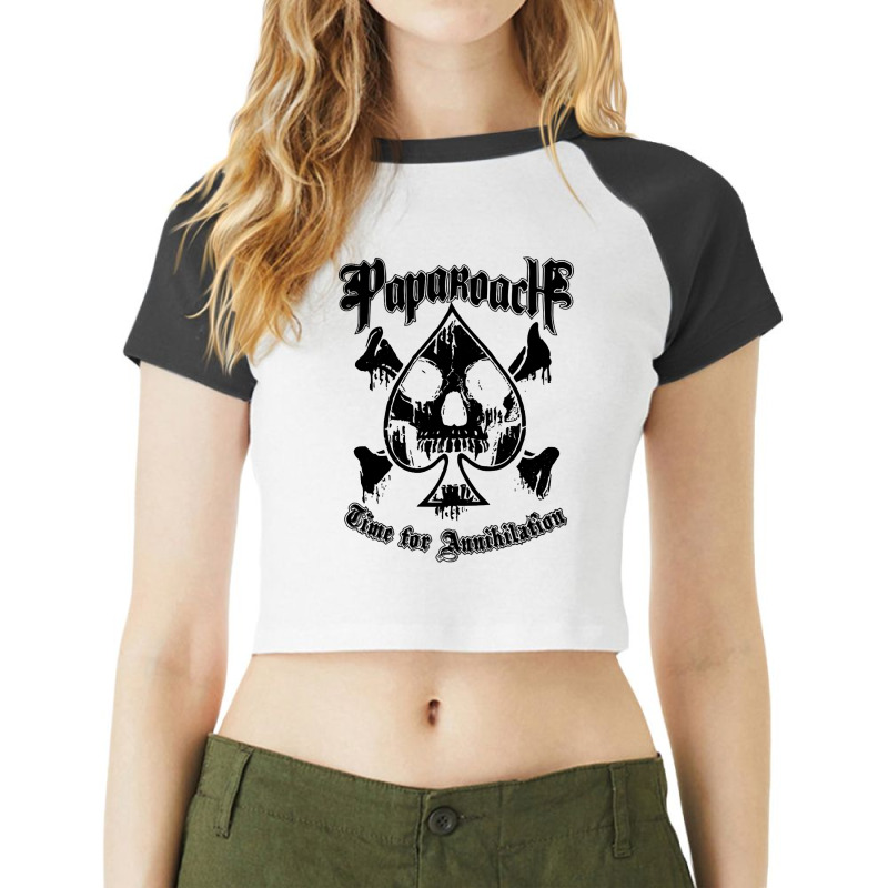 Cartoon Character Emeritus Funny Gifts Boy Girl Raglan Crop Top by ArtistStacys | Artistshot