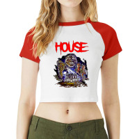 Music Vintage Retro The Maleficient Men Women Raglan Crop Top | Artistshot