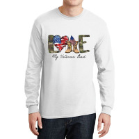 Love My Veteran Dad Military Family Veteran Us Vet Long Sleeve Shirts | Artistshot