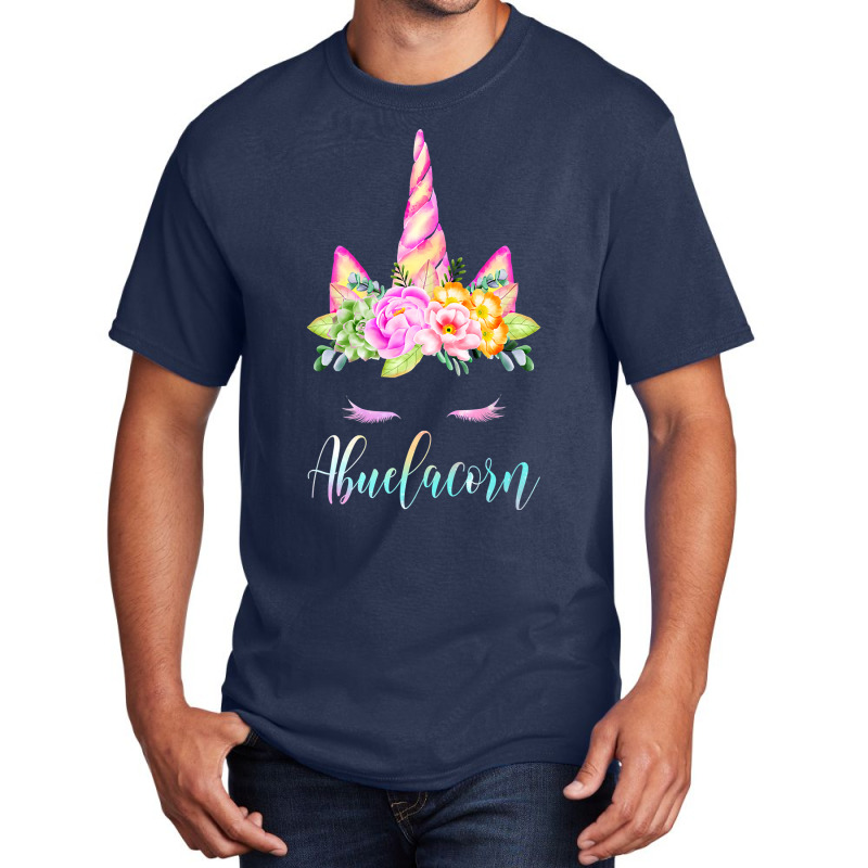 Womens Funny Abuelacorn Unicorn Costume Women Mom Mother S Day Basic T-shirt | Artistshot