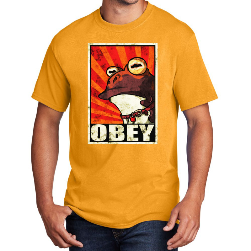 Obey The Hypnotoad Basic T-shirt | Artistshot