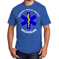 Michigan Ems Emergency Medical Services Emt Medic T Shirt Basic T-shirt | Artistshot