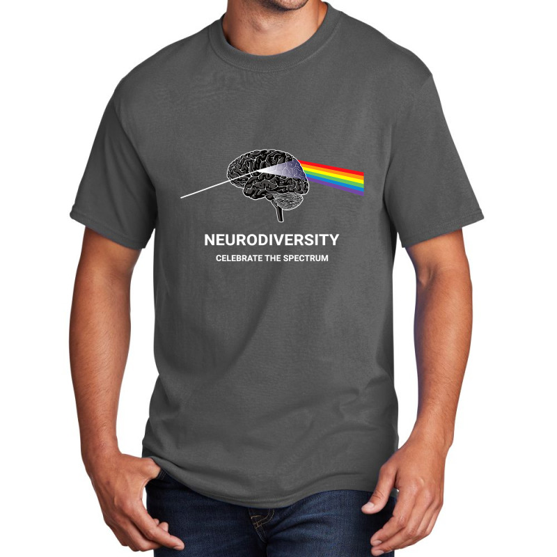 Neurodiversity Autism Spectrum Asd Adhd Rainbow Brain T Shirt Basic T-shirt | Artistshot