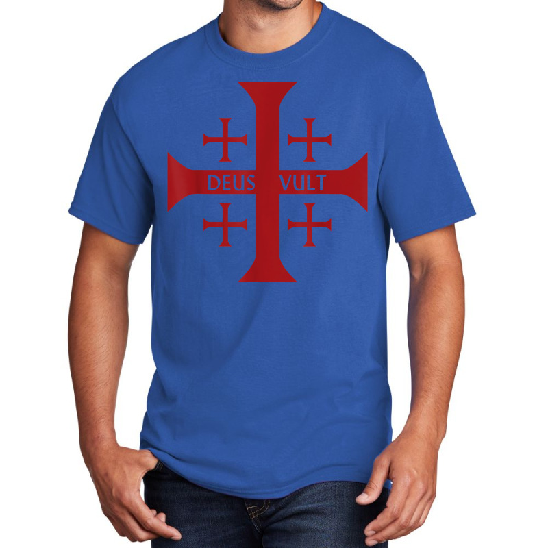 Crusader Christianity Deus Vult God Will T Shirt Basic T-shirt | Artistshot