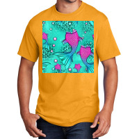 Mermaid Tail Seamless Pattern Basic T-shirt | Artistshot