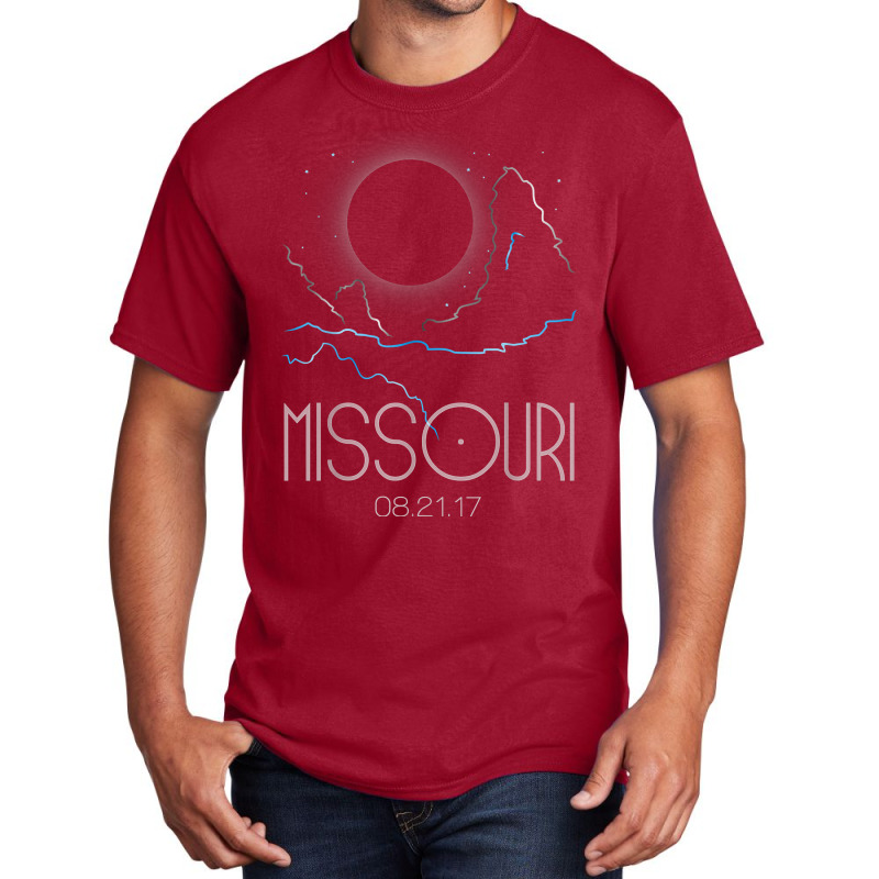 Total Solar Eclipse August 21 2017 Missouri T Shirt Basic T-shirt by marshall0976 | Artistshot