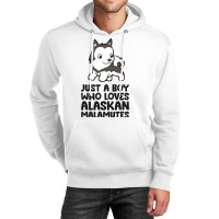 Just A Boy Who Loves Alaskan Malamutes 3 Unisex Hoodie | Artistshot