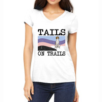 Irish Terrier Tails On Trails Funny Dog Hiking 8 Women's V-neck T-shirt | Artistshot