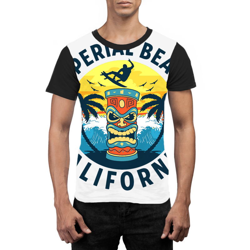 Imperial Beach California Surfing Summer Vacation Graphic T-shirt by KamariSalisbur | Artistshot