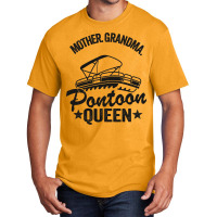 Lake Life Women Mom Mother Grandma Pontoon Queen1 Basic T-shirt | Artistshot