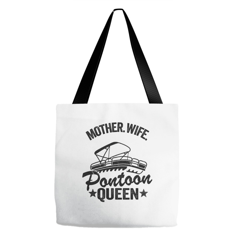 Lake Life Women Mom Mother Wife Pontoon Queen2 68 Tote Bags | Artistshot