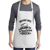 Lake Life Women Mom Mother Wife Pontoon Queen2 68 Medium-length Apron | Artistshot