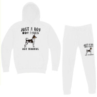 Im Just A Boy Who Loves Rat Terriers Dog Lover Hoodie & Jogger Set | Artistshot