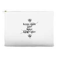 Keep Calm And Bake King Cake Funny Mardi Gras Bake Accessory Pouches | Artistshot