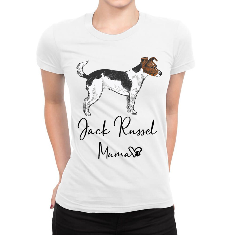 Jack Russel Mum Dog Mum Dog Woman Pet Gift Ladies Fitted T-Shirt by ArabellMonk | Artistshot