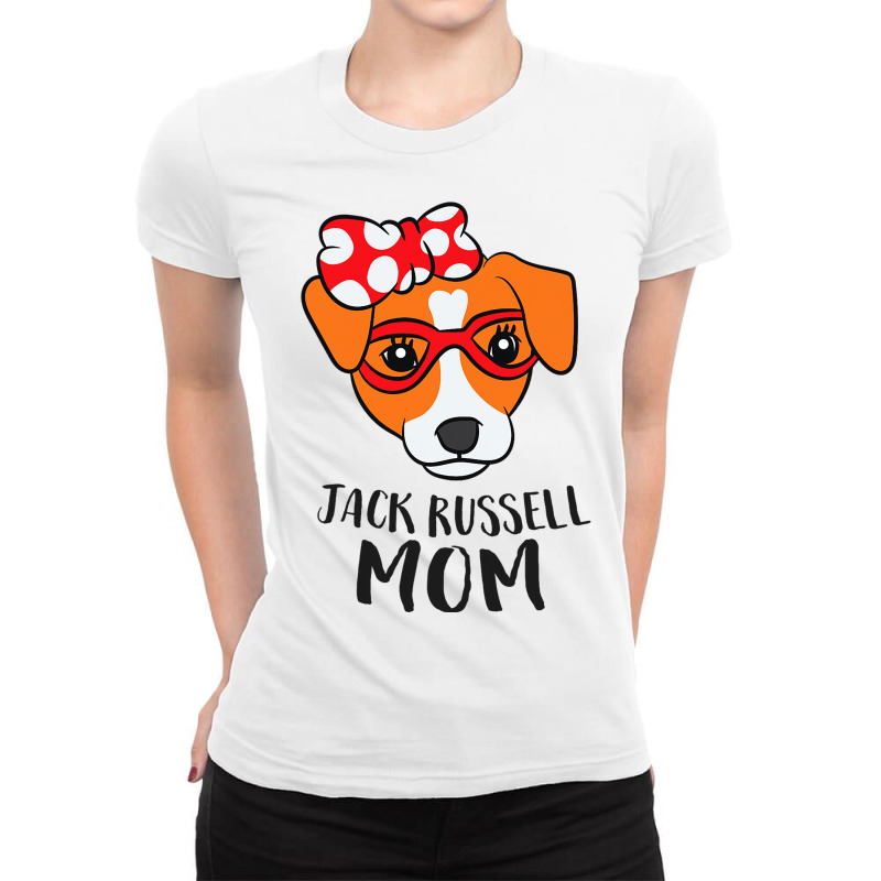 Jack Russel Terrier Mom Dog Jack Russell Mom Gift Ladies Fitted T-Shirt by NeirlLowry | Artistshot