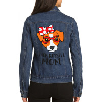 Jack Russel Terrier Mom Dog Jack Russell Mom Gift Ladies Denim Jacket | Artistshot