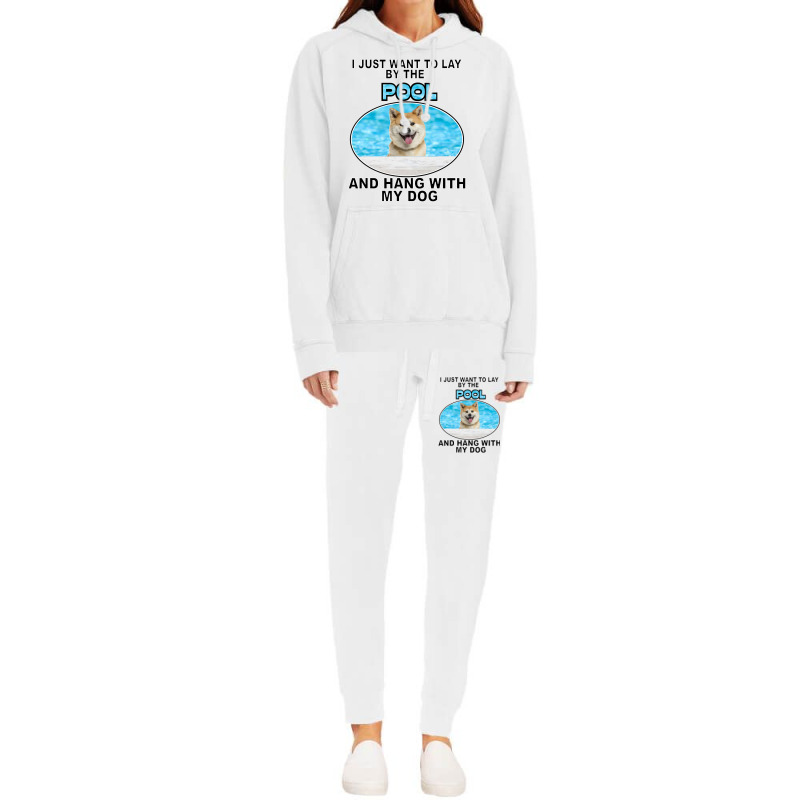 Lay By Pool Hang W Akita Hoodie & Jogger Set | Artistshot