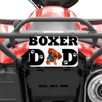 Mens Boxer Dad Boxer Dog Daddy Atv License Plate | Artistshot