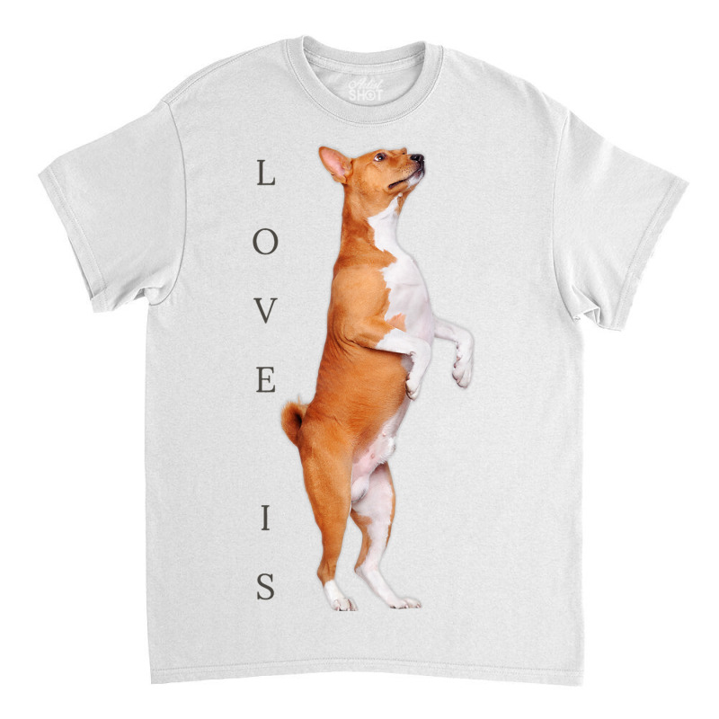 Love Basenji Shirt Dog Mom Dad Puppy Cute Pet Vale Classic T-shirt | Artistshot