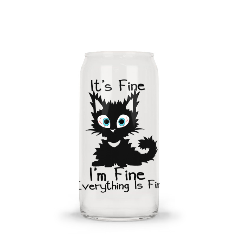 Its Fine Im Fine Everything Is Fine Shirt Funny Bl Glass Tumbler | Artistshot