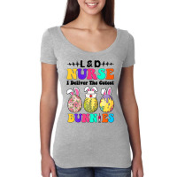 Ld Nurse I Deliver The Cutest Bunnies Happy Easter Women's Triblend Scoop T-shirt | Artistshot