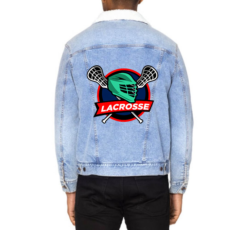 Lacrosse Lax Helmet Sticks Lax Sports Team Game Unisex Sherpa-lined Denim Jacket | Artistshot