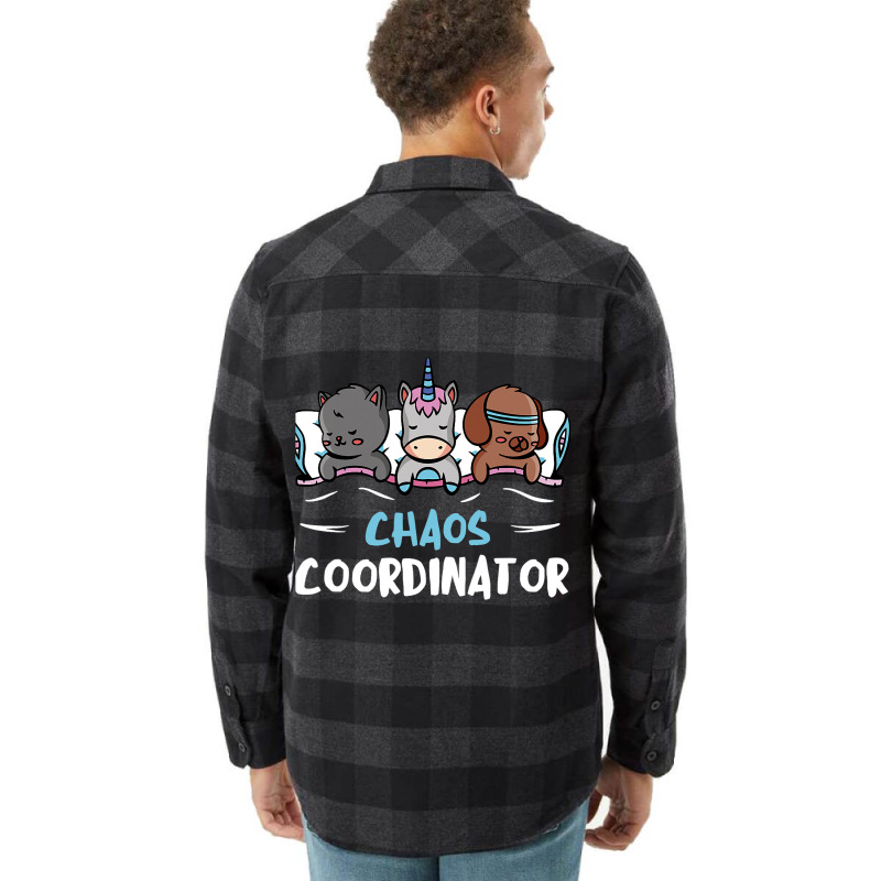 Chaos Coordinator Puppy Cat Unicorn Pet Sitter Pet Flannel Shirt | Artistshot