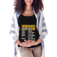 Contributing Writer Hourly Rate Contributing Edito Maternity Scoop Neck T-shirt | Artistshot