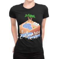 Best Ever Cabana Boy Beach Scene With Palm Trees Ladies Fitted T-shirt | Artistshot