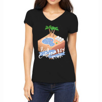 Best Ever Cabana Boy Beach Scene With Palm Trees Women's V-neck T-shirt | Artistshot