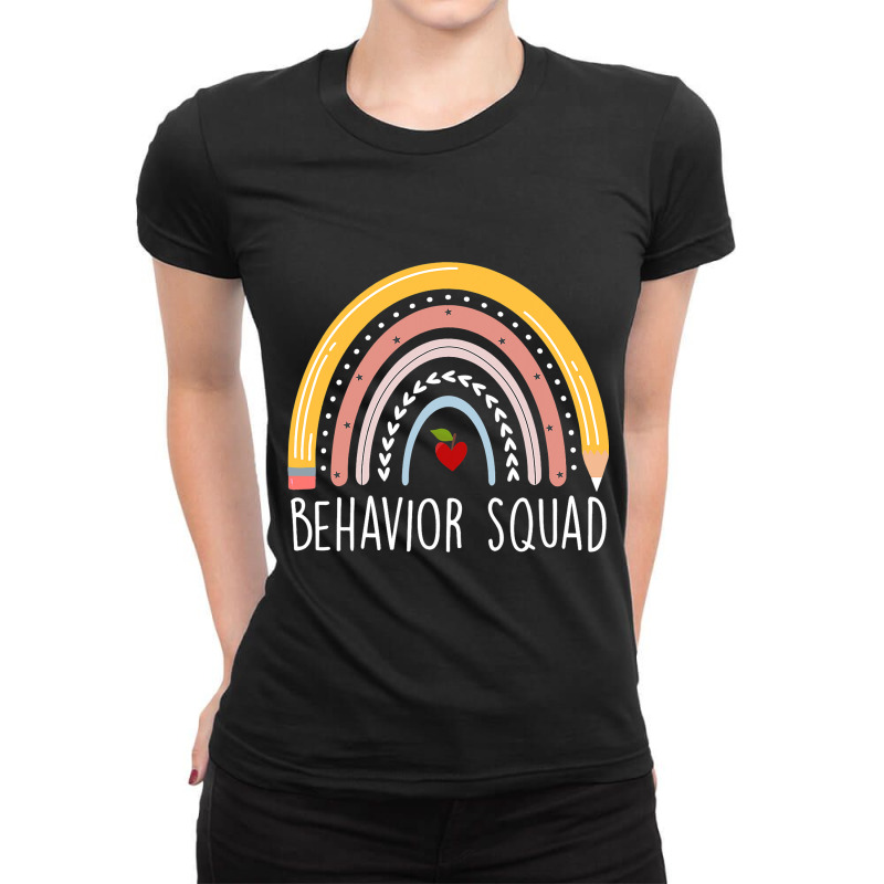 Behavior Squad Teacher Analyst Technician Therapis Ladies Fitted T-Shirt by KrishaAltamiran | Artistshot