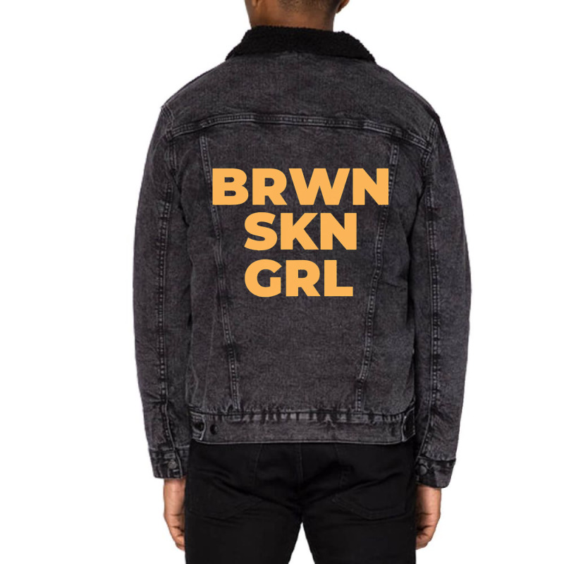 Black Women With Brown Skin Unisex Sherpa-lined Denim Jacket | Artistshot