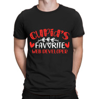 Cupids Favorite Web Developer Romance Couples Men  T-shirt | Artistshot