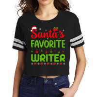 Cool Christmas Santas Favorite Writer Cute Merry X Scorecard Crop Tee | Artistshot