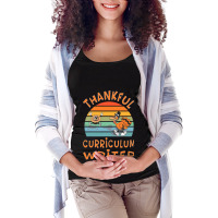 Curriculum Writer Job Funny Thanksgiving Maternity Scoop Neck T-shirt | Artistshot