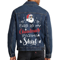 This Is My Christmas Pajama Shirt Funny Cmen'shristmas Men Denim Jacket | Artistshot